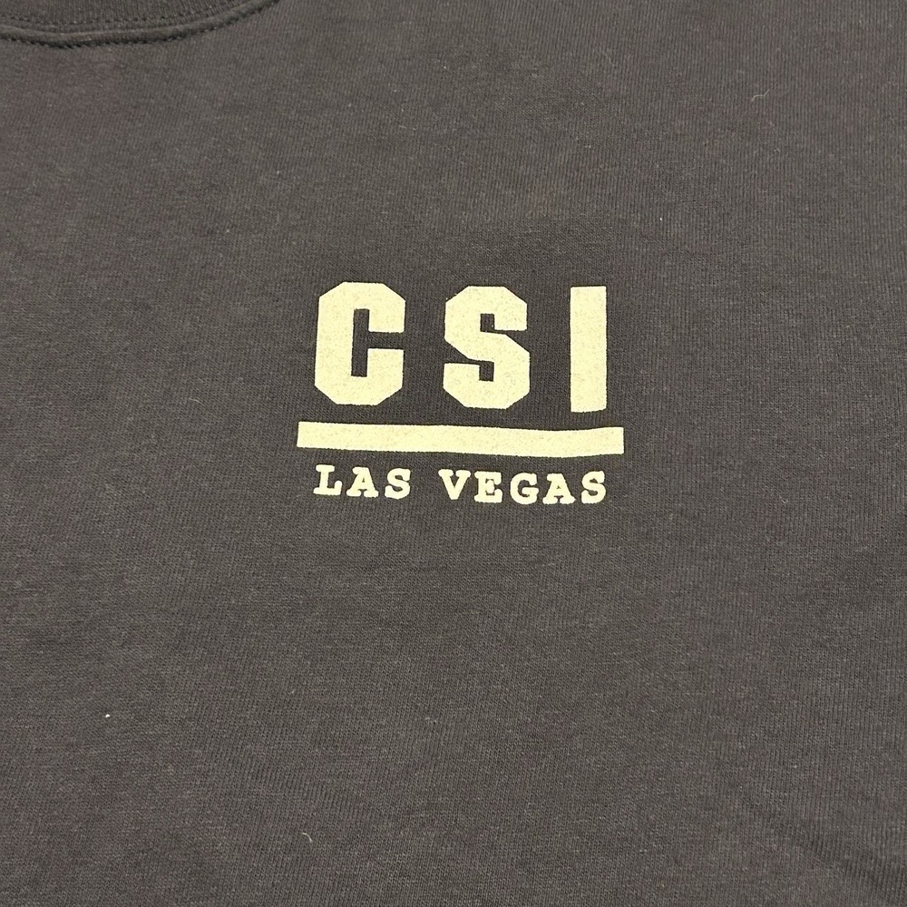 Vintage CSI Crime Scene Investigation Las Vegas Unit T-Shirt Navy Size Medium‎ - Picture 2 of 5